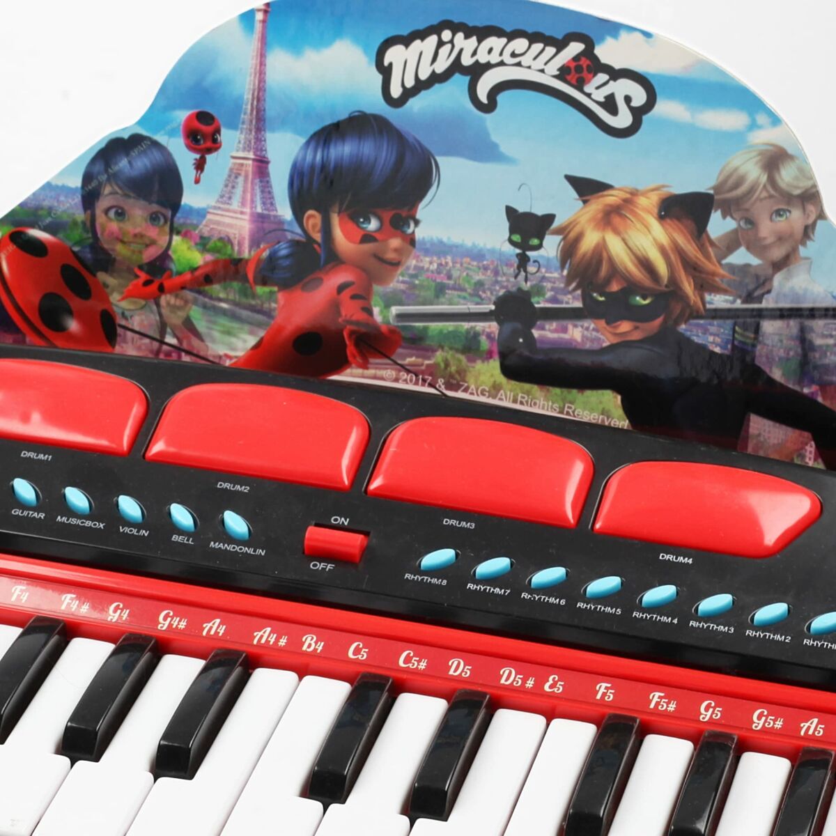 Elektrisk Piano Lady Bug Rød